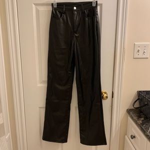 Forever 21 Leather Pants; Size XS; Black